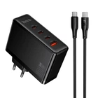 Зарядное устройство Hoco N85 Vigoroso 3xUSB Type-C + USB-A 100 Вт PD/QC с кабелем Type-C — Type-C Черный (N85)