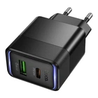 Мережевий зарядний пристрій Hoco CS112A 1 USB/1USB-C QC/PD 30 W Чорний