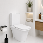 Унітаз-компакт Qtap Kalao безобідковий із сидінням Soft-close QT08221213AW