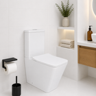 Унитаз-компакт Qtap Crow безободочный с сиденьем Soft-close QT05222170W