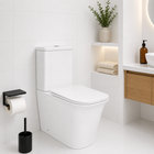 Унитаз-компакт Qtap Nando безободочный с сиденьем Soft-close QT12221222AW