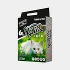Наповнювач для котячого туалету KOTIX TOFU Carbon, комкуючий, з активованим вугіллям, 2.55 кг (6 л)