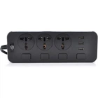 Мережевий фільтр живлення Voltronic TВ-Т14, 3роз, 3*USB Black (ТВ-Т14-Black)