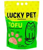 Соевый (тофу) наполнитель для котов Lucky Pet, с ароматом клубники, 6 л