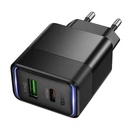 Зарядний пристрій Hoco USB/Type-C PD30W Black (CS112A)