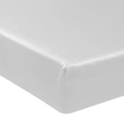 Простирадло на резинці по периметру MirSon Satin Light Pro 10-001 Snow White 80x200+25 см (2200010168969)