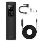 Компрессор mini baseus 10атм/30л/0.18м шланг/прикур/насадки/фонарь/led дисплей