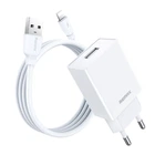 Мережевий зарядний пристрій з кабелем REMAX Kiddy Series 2.4A RP-Charger Set with Cable U95 Micro