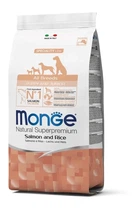 Сухой корм Monge Dog All breeds Puppy&Junior Salmon&Rice для щенков всех пород со вкусом рыбы и риса