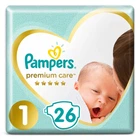 Подгузники Pampers Premium Care Размер 1 (2-5 кг), 26 шт