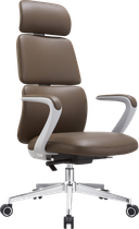 Комп'ютерне офісне крісло OfficePro Delicate OC690BR ергономічне PVC Brown