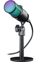Микрофон Defender Glow GMC 400 конденсаторный USB с RGB-подсветкой Черный (64640)