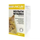 Вітаміни UNICUM PREMIUM мультивітамін з таурином для котів, 100 таблеток