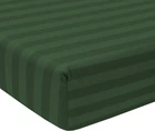 Простирадло на резинці MirSon односпальне 80x200+25 см Stripe 17-0612 Emerald Бязь (2200008201807)