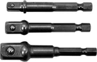 Набор переходников HEX YATO 1/4", 3/8", 1/2" 3 шт (YT-04685)