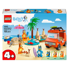 Конструктор LEGO Bluey Пляж и семейная поездка на автомобиле Блуи 133 детали (11202)
