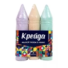 Мел Олівець - 3 штуки Strateg велика кольорова (50123) STRATEG (50123)