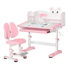 Комплект стіл + стілець + полиця Mealux BD-29 Panda XL Pink (BD-29 PN) Рожевий