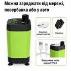 Портативний акумуляторний душ 6000 mAh, переносний душ з дисплєм для кемпінгу Зелений