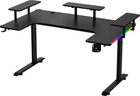 Компьютерный стол GT RACER TY-1682 (160x60-100x72-117) Black