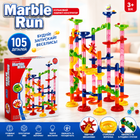 Дитячий конструктор - лабіринт Marble Run із труб із кульками 105 деталей (NO.678-7)