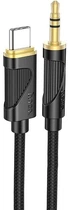 Кабель AUX Hoco UPA30 Friend Type-C to 3.5mm 1m Black
