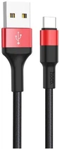 USB Кабель Hoco X26 Xpress USB-A to Type-C 2A 1m Black/Red