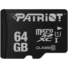 Карта памяти Patriot MicroSDHC 64GB UHS-I Class 10 LX (PSF64GMDC10)