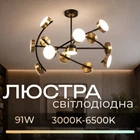 Люстра светодиодная акриловая Sirius B N6340/13 BK+COP
