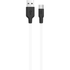Дата кабель USB 2.0 AM to USB-C 1.0m 2 A silicone X21 black+white HOCO (6957531071402)