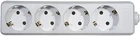 Колодка EMOS P0420, 4 розетки, 16 A