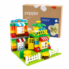 Развивающий конструктор Дом мечты (99 элементов с пластиной) Poppet PP-СT-SET-03