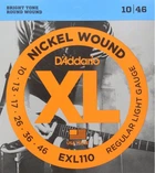 Струны для электрогитары D'Addario EXL110 Regular Light 10/46