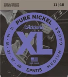 Струни для електрогітари D'Addario EPN115 Pure Nickel Medium 11/48