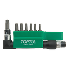 Набор бит 1/4" TORX T10H-T40H + Гобр.перех. 8ед. TOPTUL GAAL0801