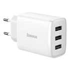 Мережевий зарядний пристрій Baseus Compact Charger 3U 17W EU White (CCXJ020102)