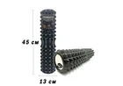 Масажний ролик EasyFit Grid Roller v.2.2 45 см чорний