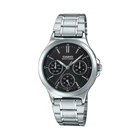 Жіночий годинник Casio LTP-V300D-1A чорний циферблат