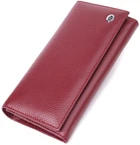 Практичный кошелек для женщин из натуральной кожи ST Leather бордовый 52324