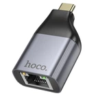 Переходник Hoco UA35 Type-C to RJ45 100 Mbs Metal grey