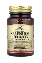 Селен для щитоподібної залози 100 мкг Solgar selenium без дріжджів при гіпотиреозі солгар l-селенометіонін антиоксидант захисту клітин та імунітету мікроелемент для волосся шкіри та нігтів нормалізації гормонів Т4 в Т3 100 таблеток