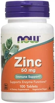 Цинк Zinc Now Foods 50 мг 100 таблеток
