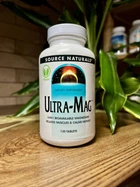 Ультрамаг, Магній цитрат + Б6 Ultra-Mag, комплекс із магнієм, Source Naturals, 120 таблеток