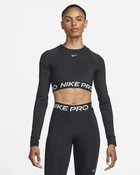Спортивний топ жіночий Nike Pro 365 Dri-Fit Cropped Long-Sleeve Top Black L Чорний FV5484-010