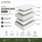 Беспружинный ортопедический матрас Matro Diamond/Диамант 160x200 см