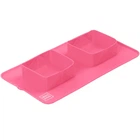 Складная двойная миска для собак WAUDOG Silicone 38,5 × 23 × 5 см розовая
