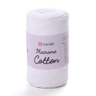 Пряжа YarnArt Macrame Cotton 250 г, 225 м, Біла 751