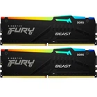 Модуль памяти для компьютера DDR5 16GB (2x8GB) 6000 MHz FURY Beast RGB Kingston Fury (ex.HyperX) (KF560C36BBEAK2-16)