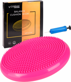 Балансировочная подушка-диск Cornix 33 см сенсомоторная массажная XR-0055 Pink