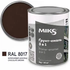 Грунт-емаль 3в1 MIKS Шоколадно-коричнева 2,5кг